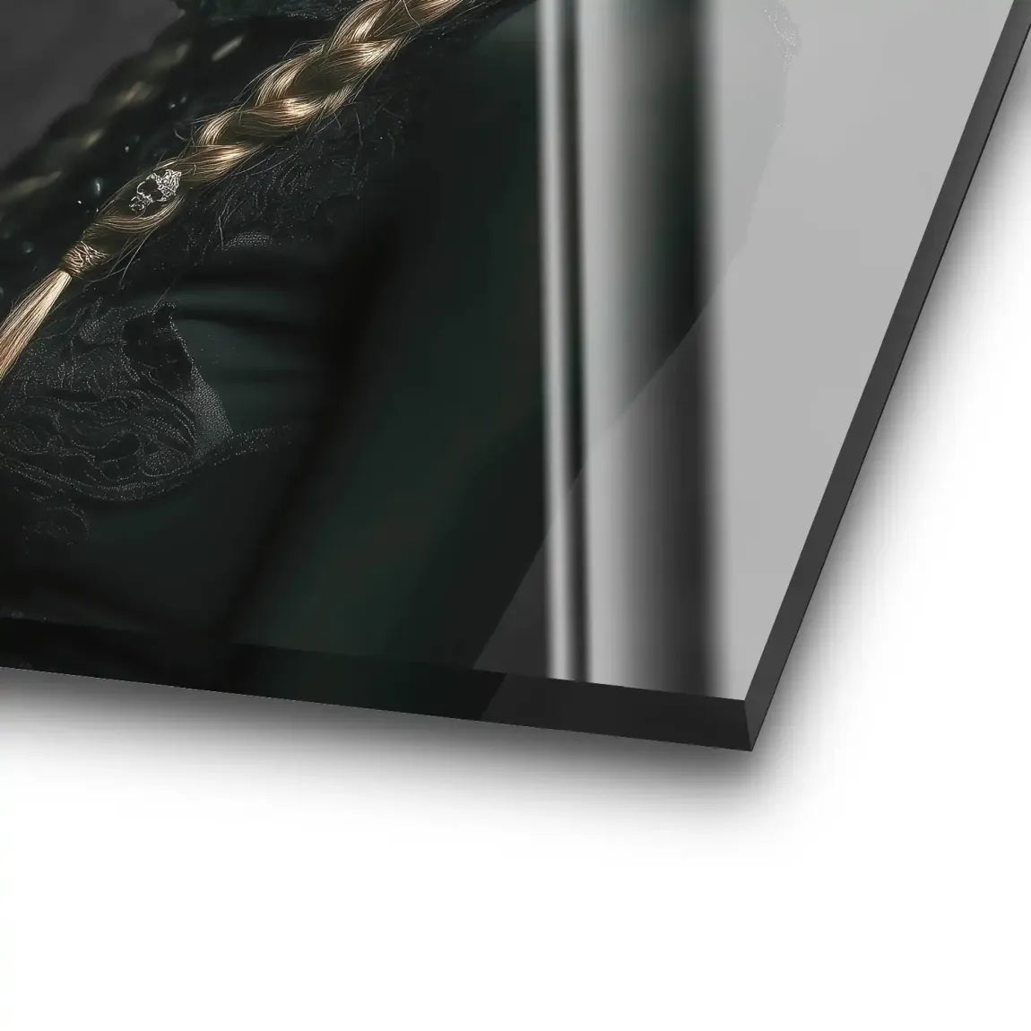 Geheimnisvolle Schönheit im Catrina Look Acrylglas Bild INGALERIE