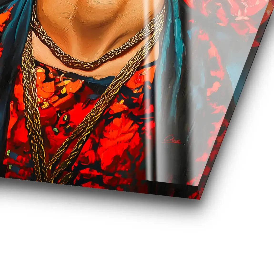 Frida Kahlo Fiery Bloom Acrylglas Bild INGALERIE