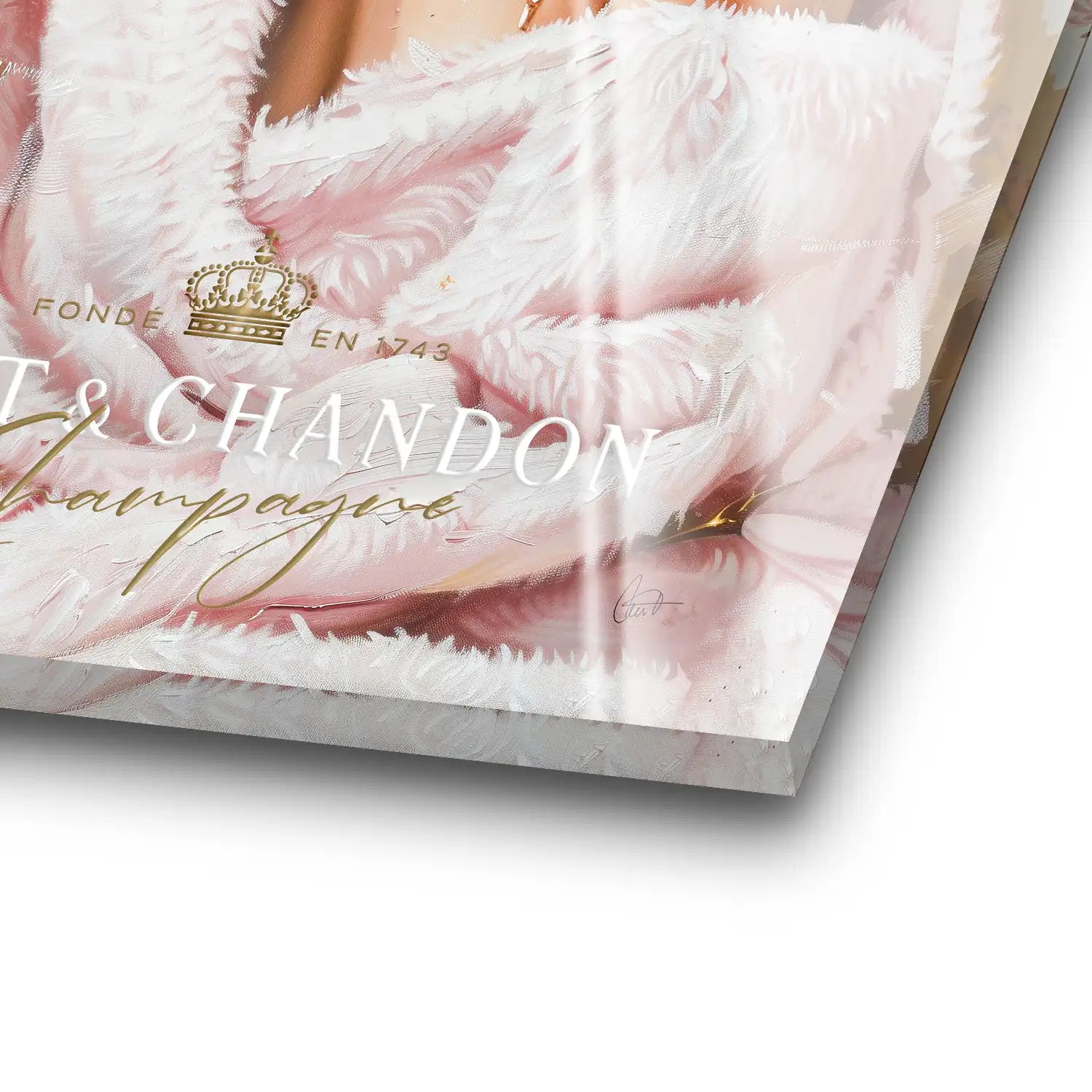 Beauty Luxe Champagner Acrylglas Bild INGALERIE