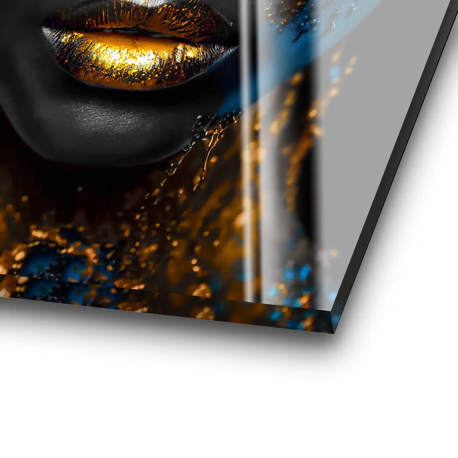 Black Gold Woman Acrylglas Bild INGALERIE