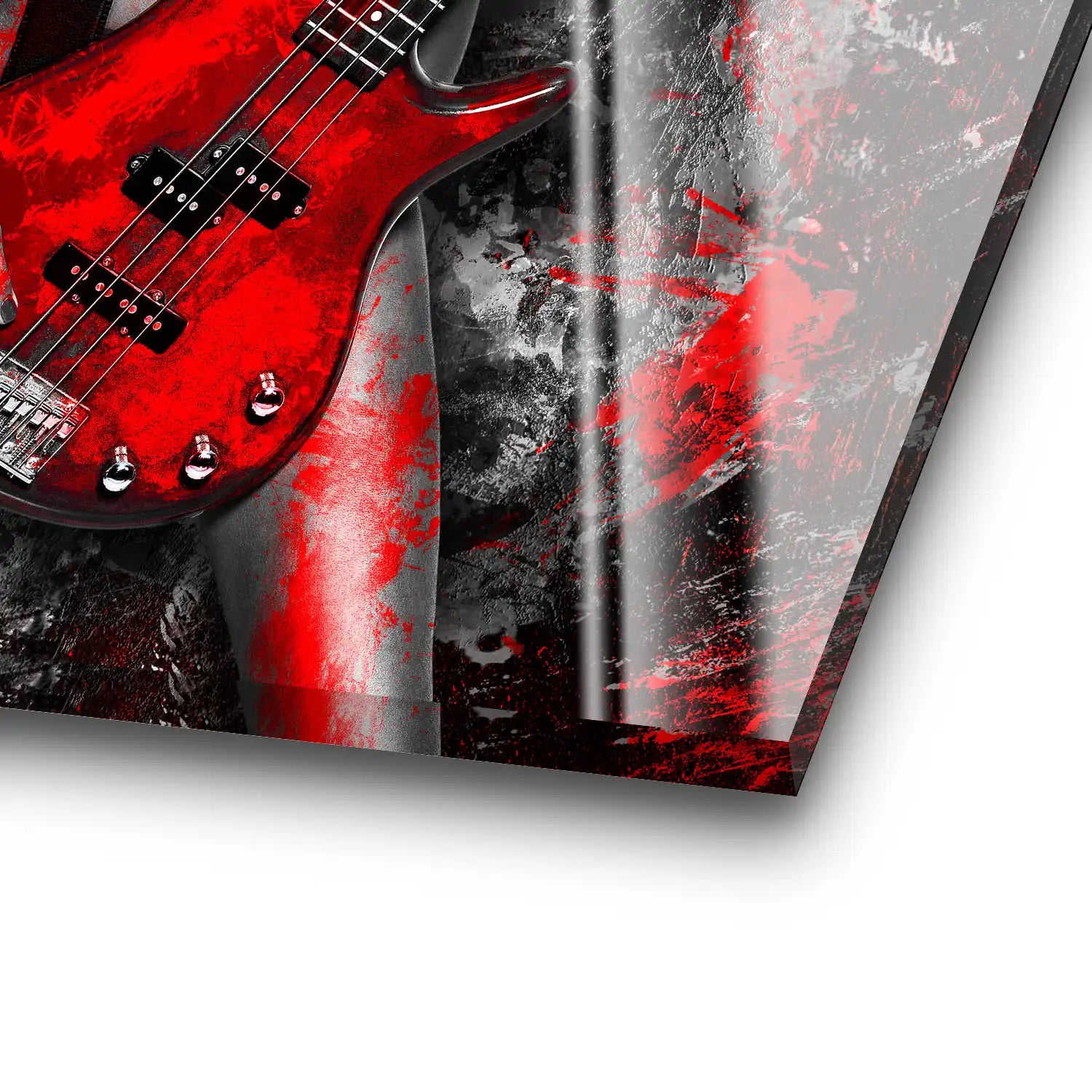 Guitar Abstrakt Style Acrylglas Bild INGALERIE