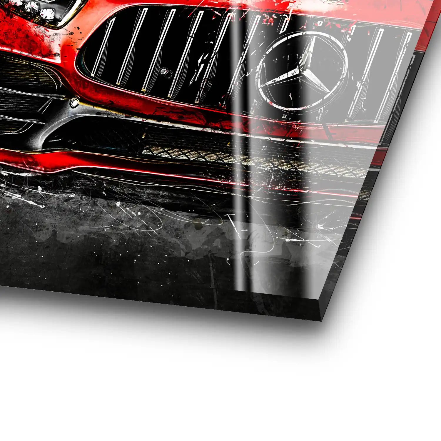Mercedes AMG GT Red Style Acrylglas Bild INGALERIE