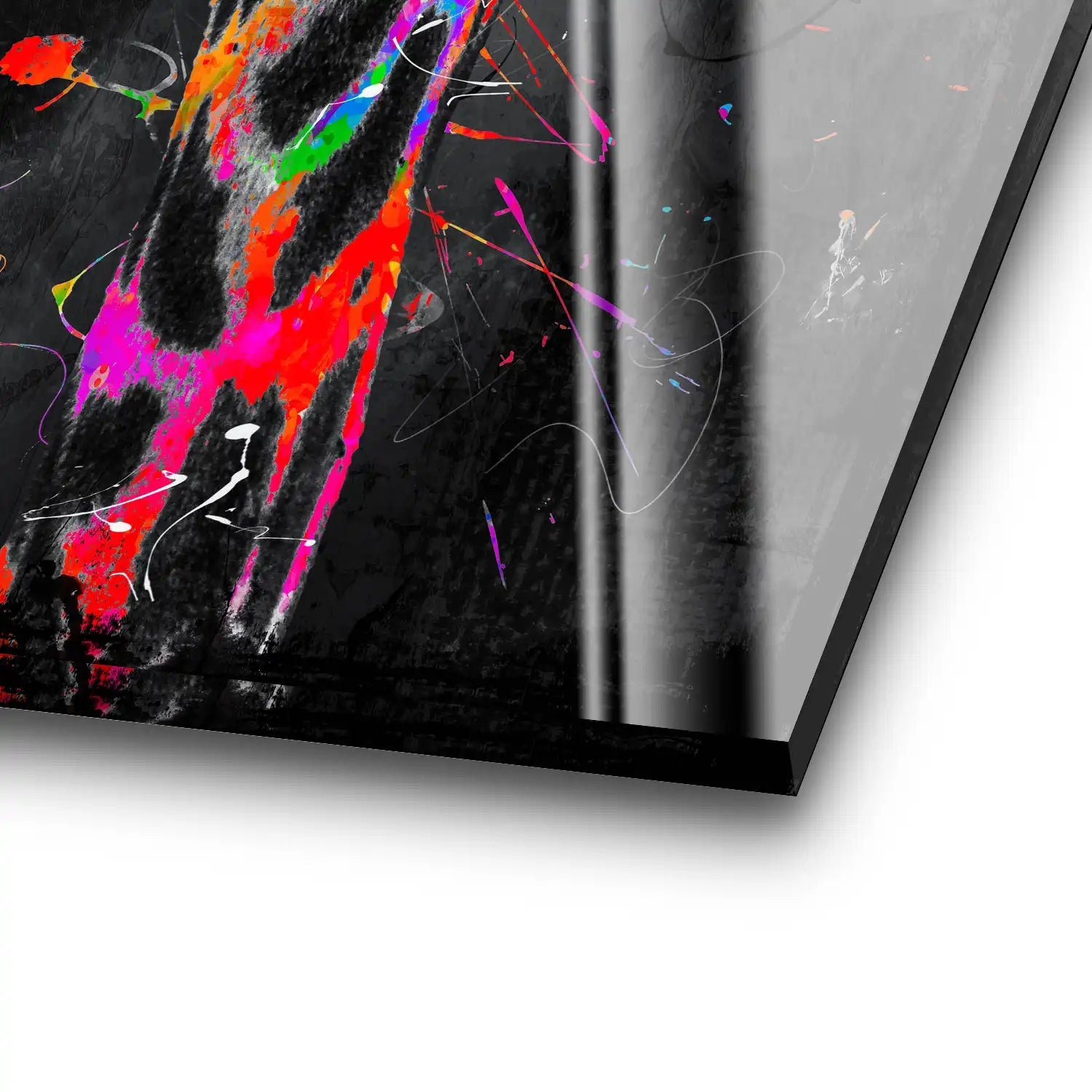 Giraffe Abstrakt Color Style Acrylglas Bild INGALERIE