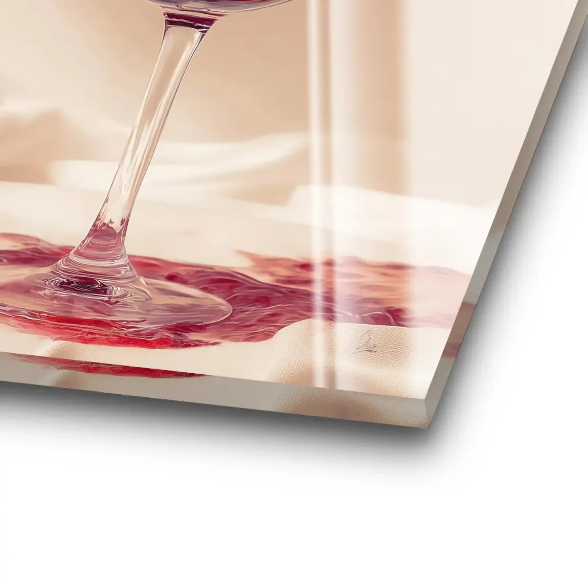 Ruby Splash Acrylglas Bild