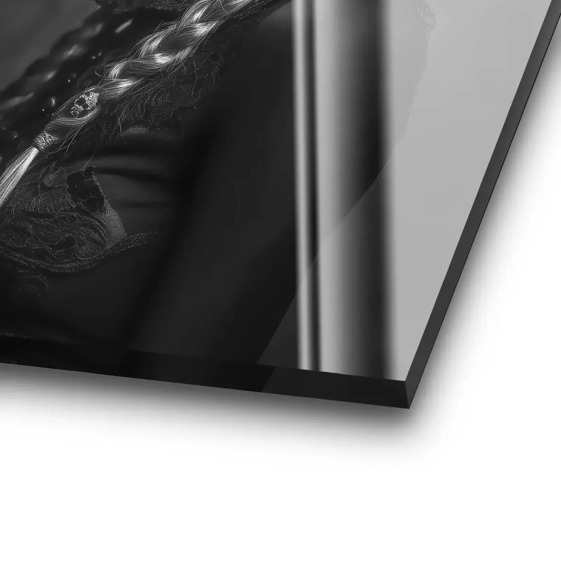 La Catrina Noir – Stil trifft Schattenkunst Acrylglas Bild INGALERIE
