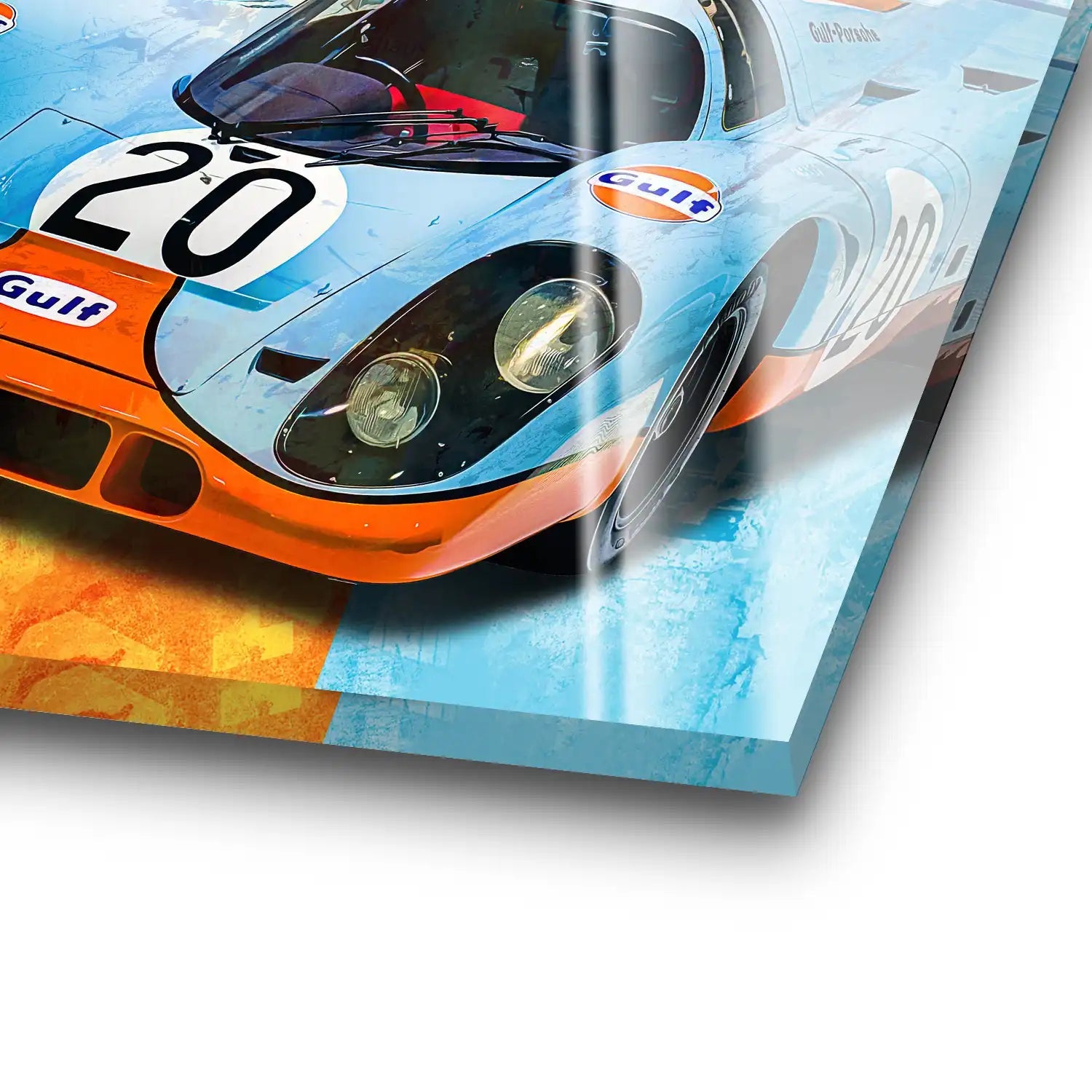 Steve Gulf Porsche 917 Acrylglas Bild INGALERIE