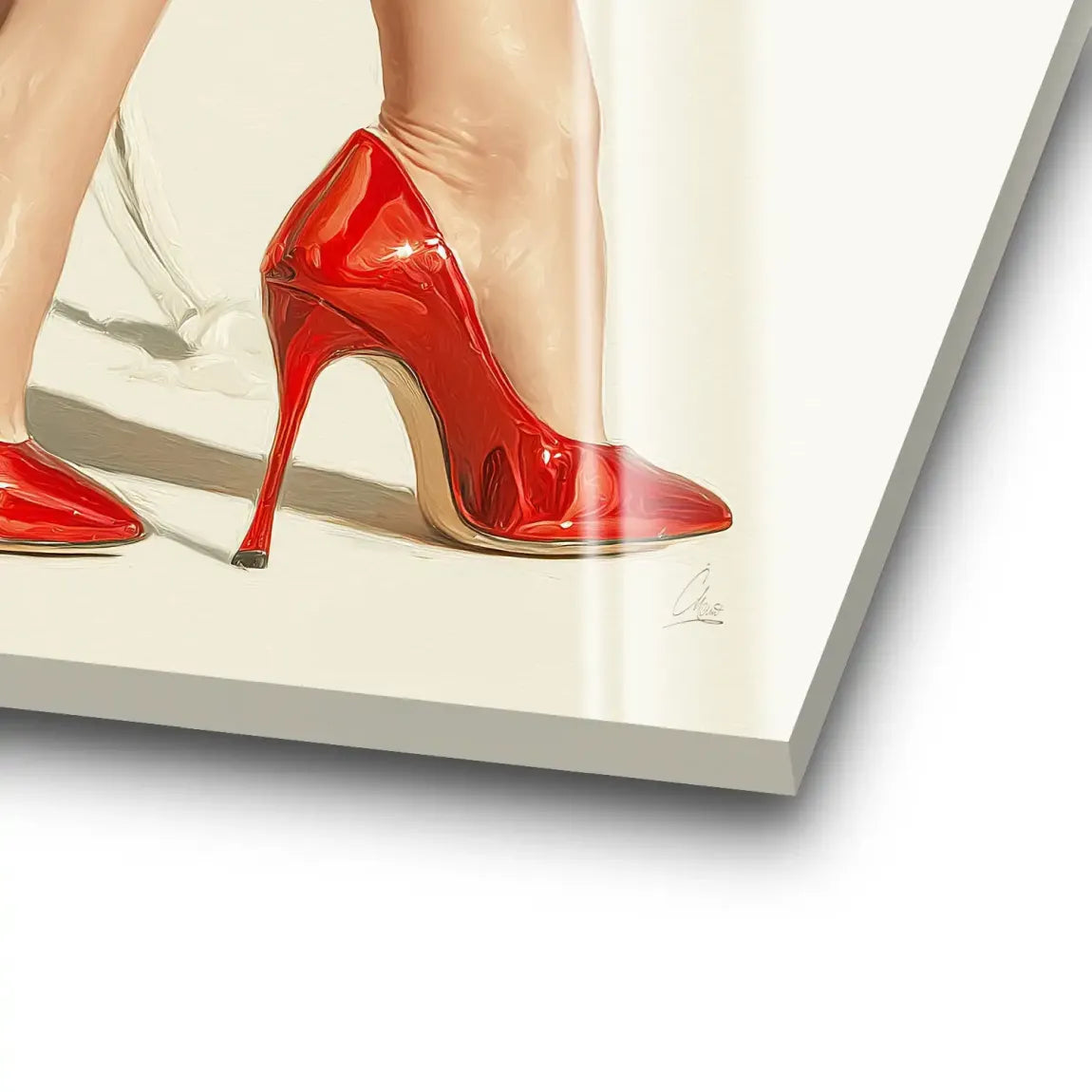 Red Heels Delight Acrylglas Bild