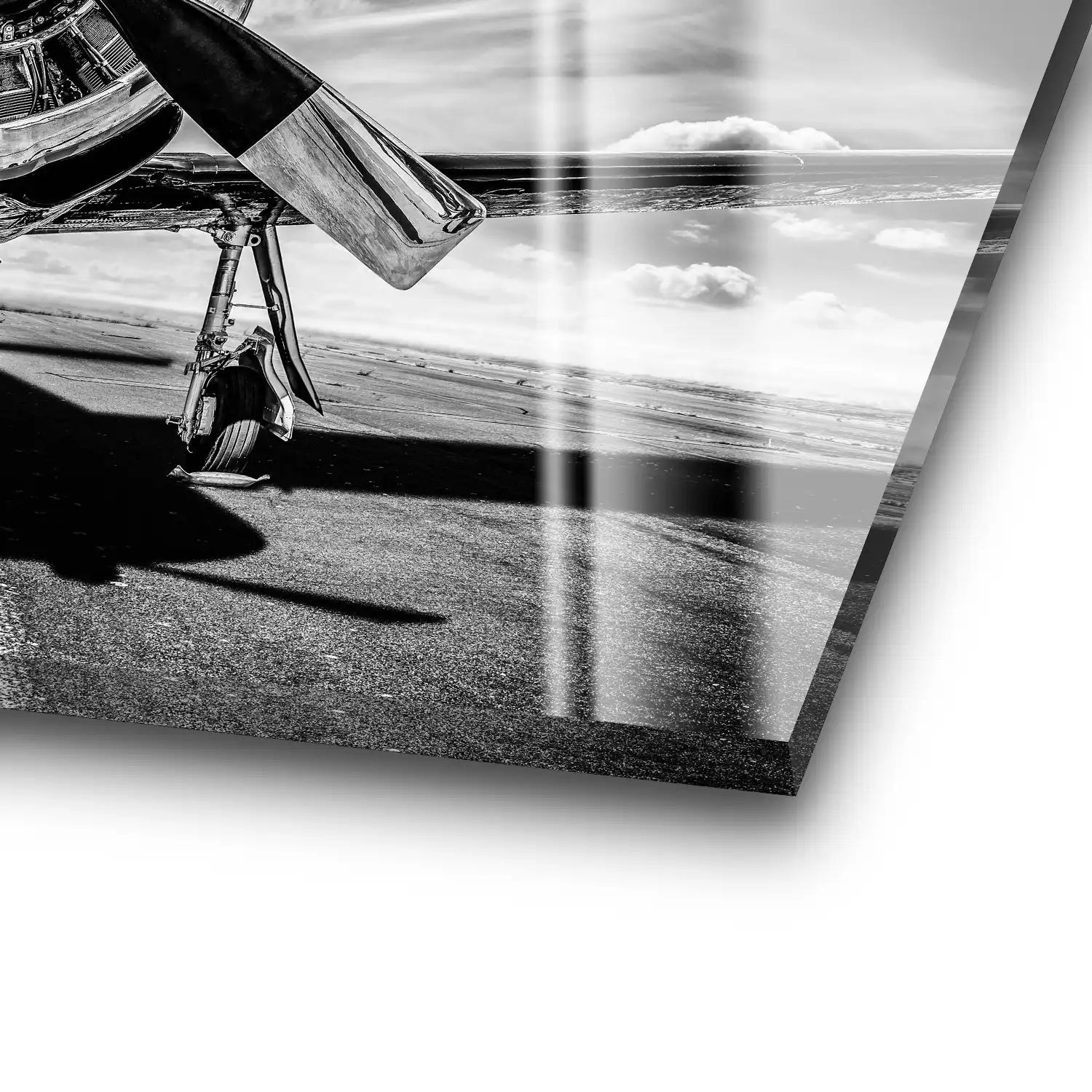 Old School Proppeller Flugzeug Acrylglas Bild INGALERIE