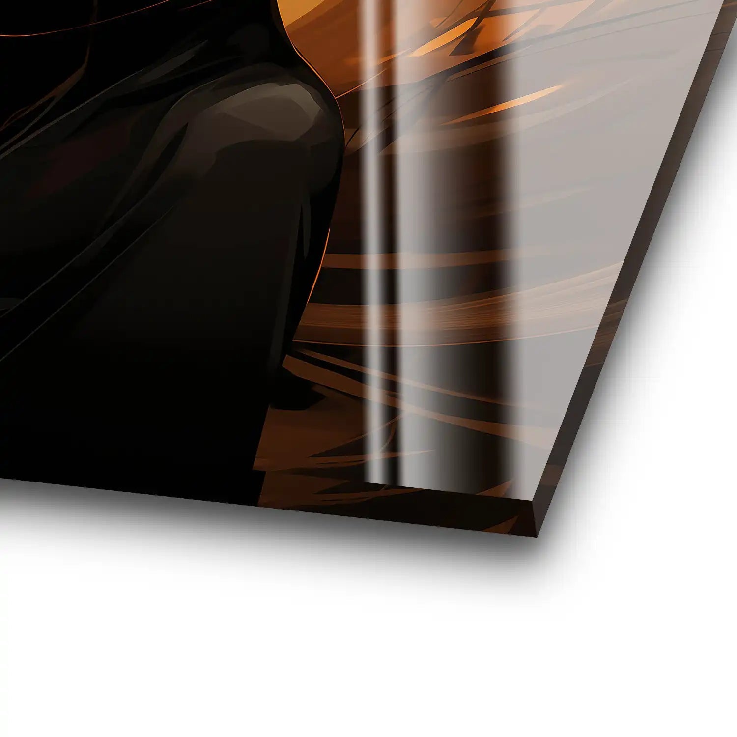Frau modern mit Hut Acrylglas Bild INGALERIE