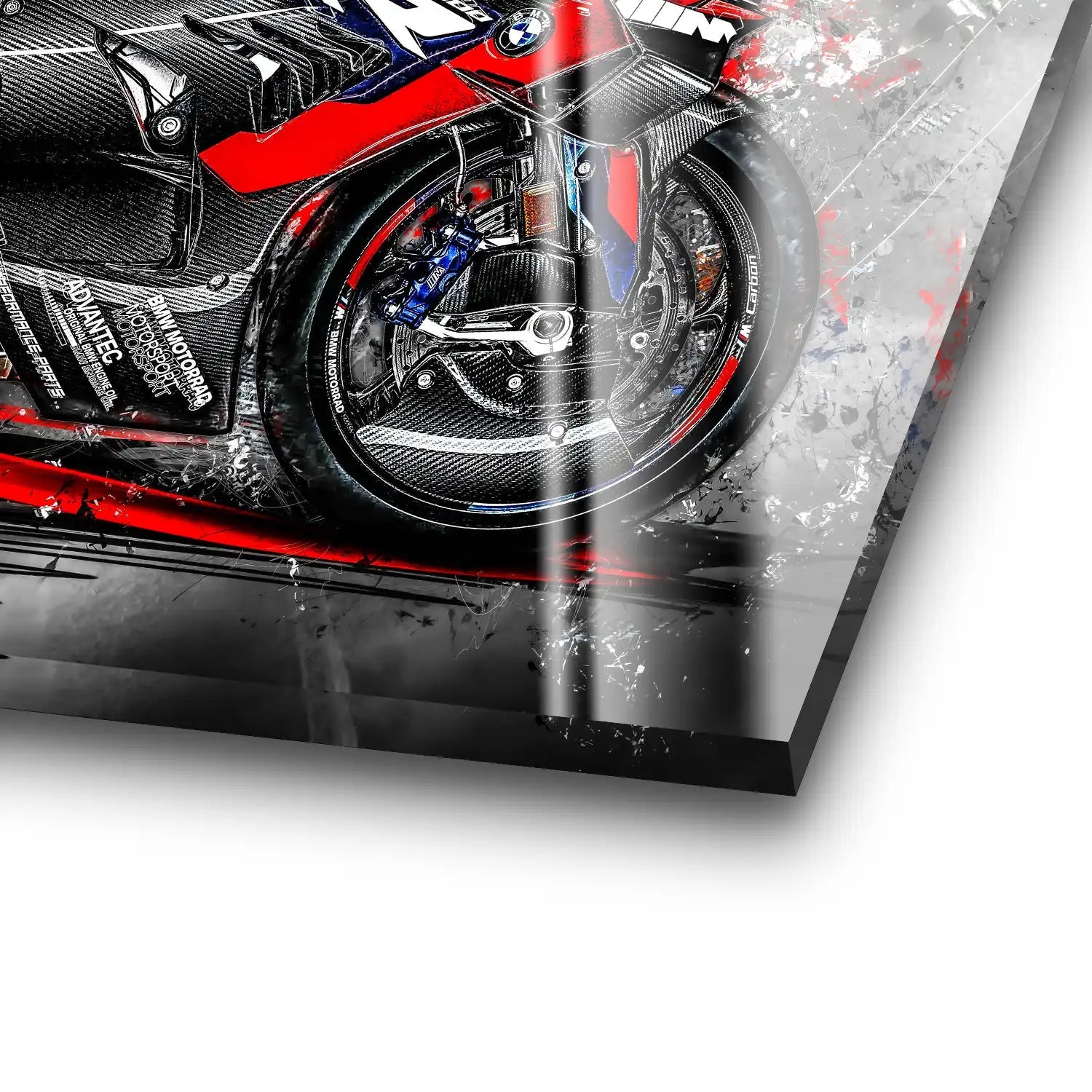 BMW M1000RR Black Acrylglas Bild INGALERIE
