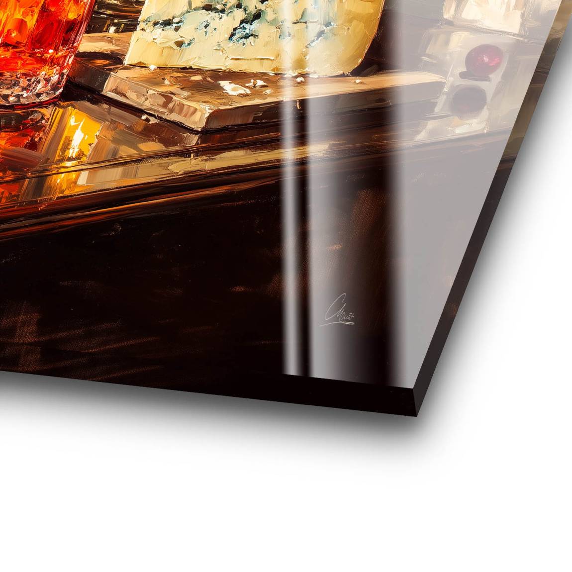 Wein im Licht Acrylglas Bild