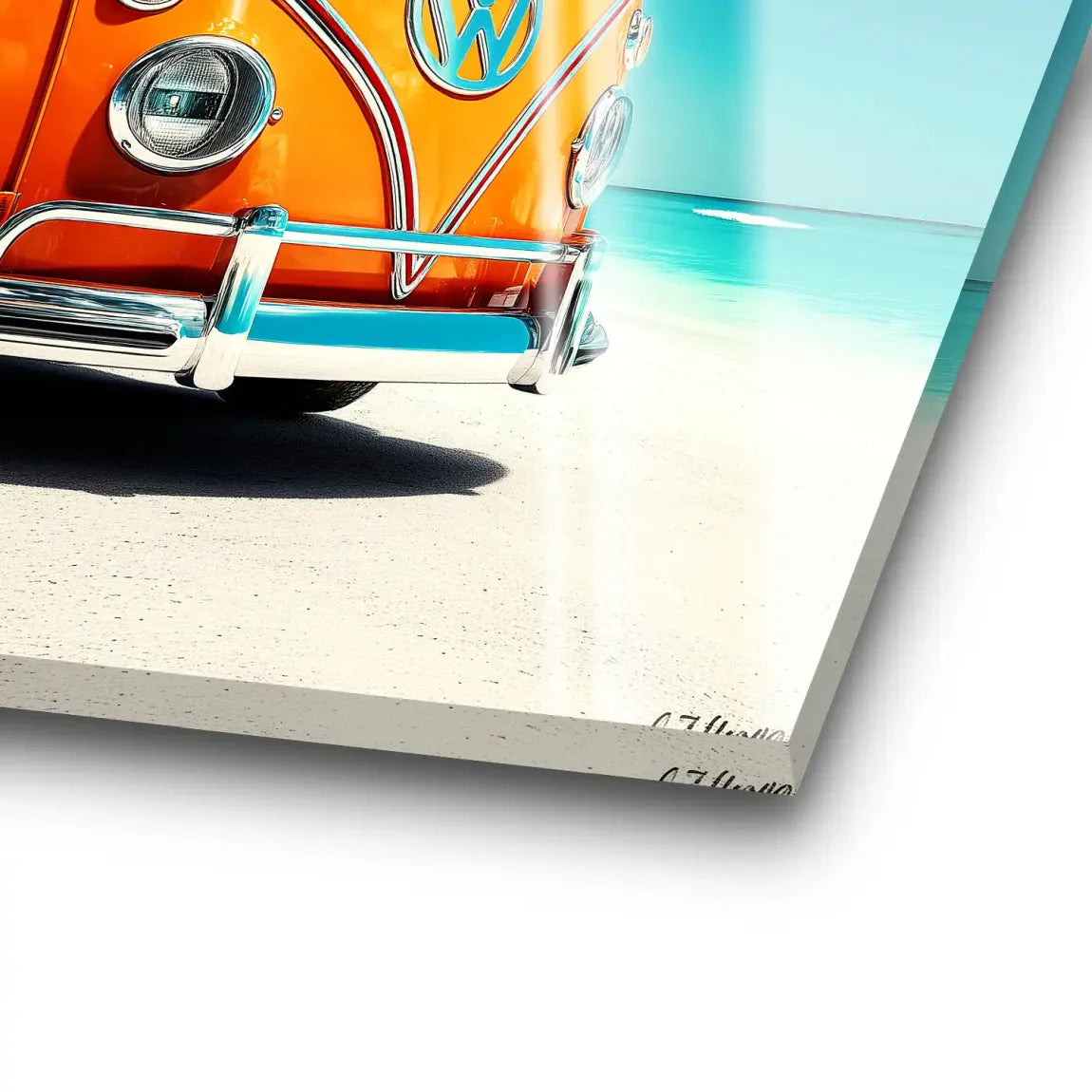 VW Bulli Beach Acrylglas Bild INGALERIE