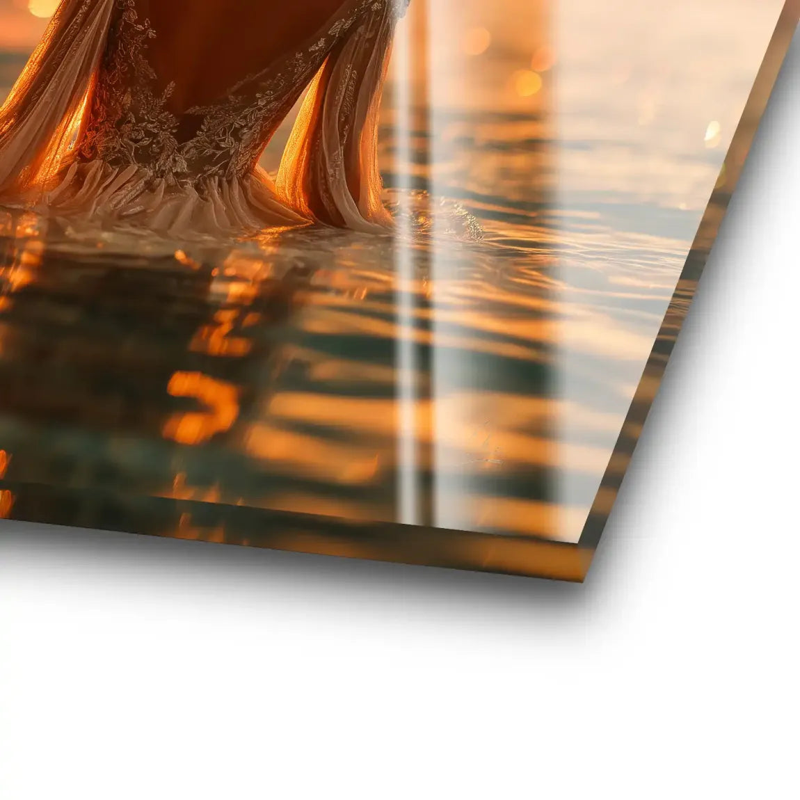 Golden Lights Acrylglas Bild