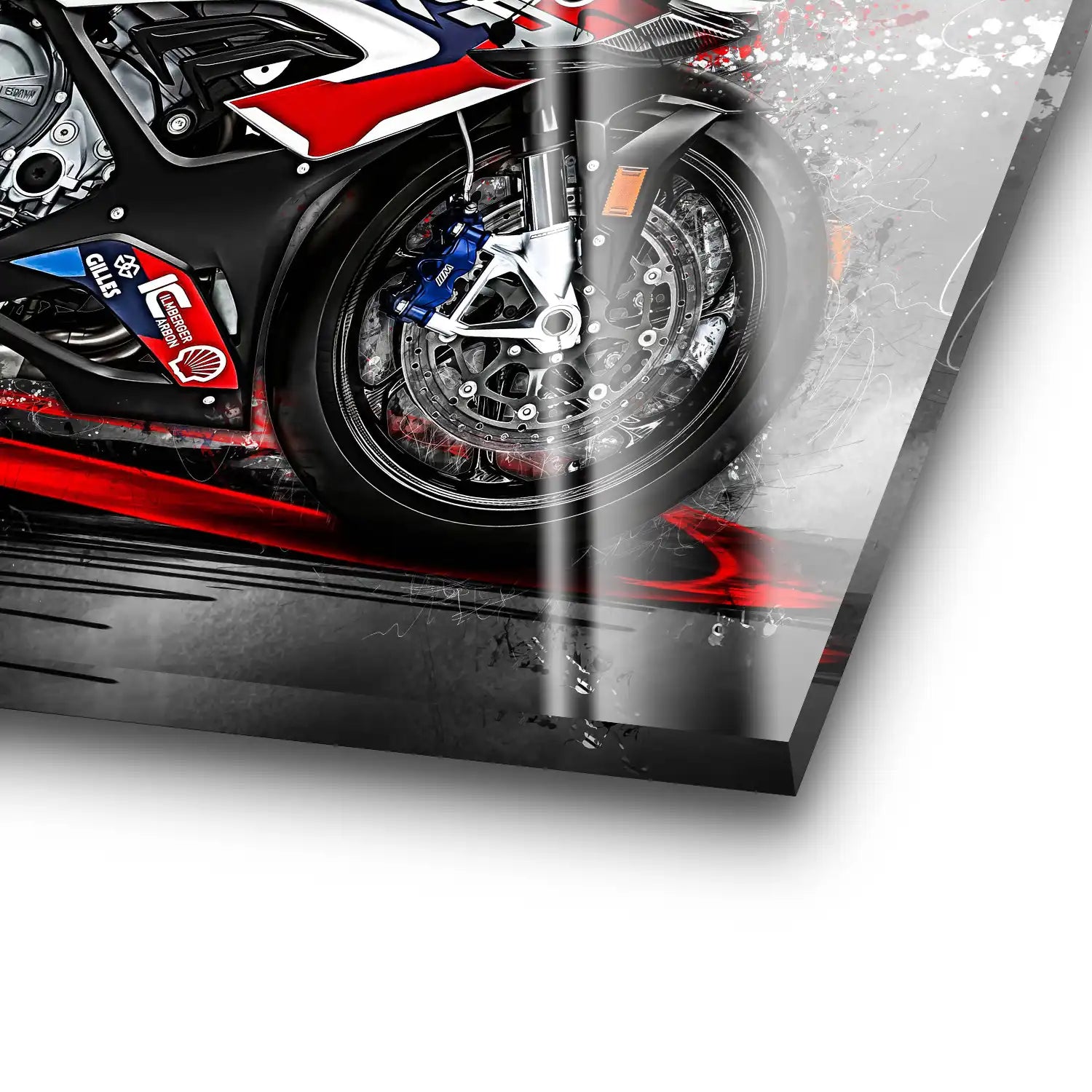 BMW M1000RR Abstrakt Acrylglas Bild INGALERIE