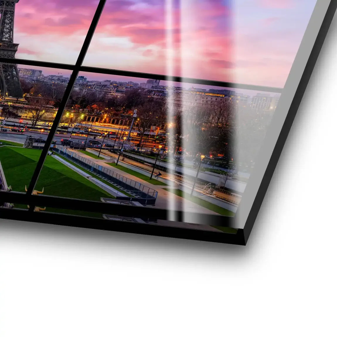 Evening Glow Paris Acrylglas Bild