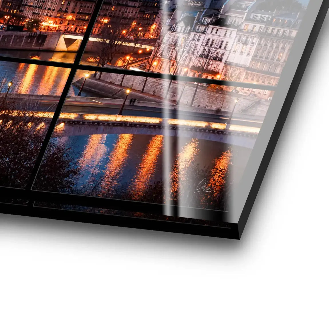 Twilight over Paris Acrylglas Bild