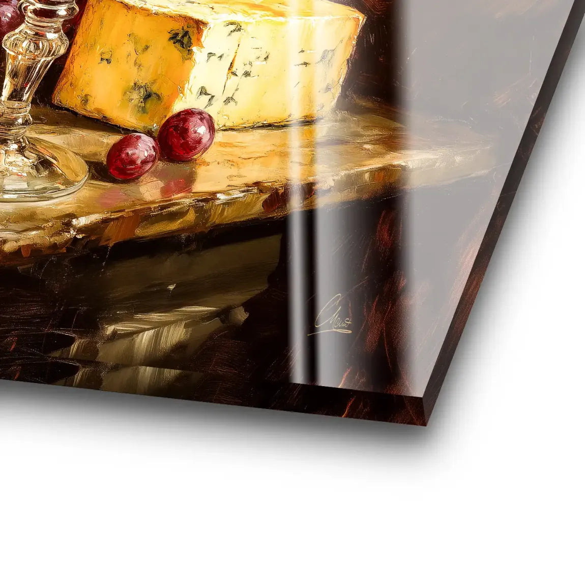 Wein & Käse Acrylglas Bild