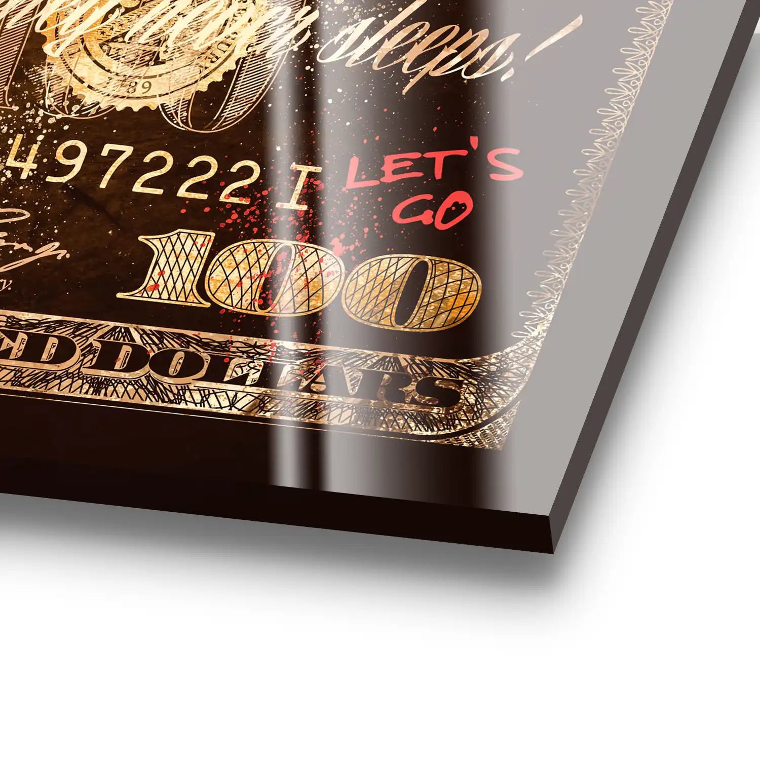 Dagobert Retro Dollar Acrylglas Bild INGALERIE