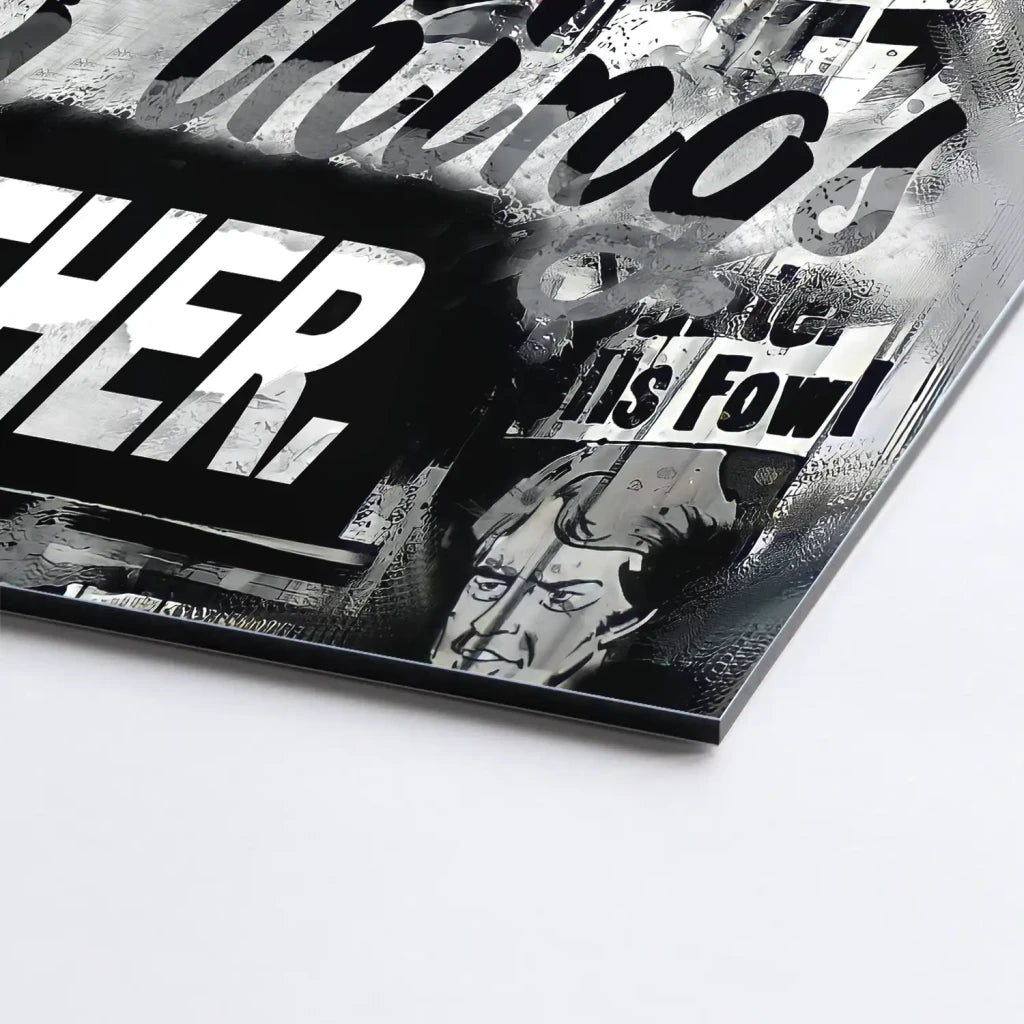 Micky & Minnie Gangster Modern Style AluDibond Bild INGALERIE