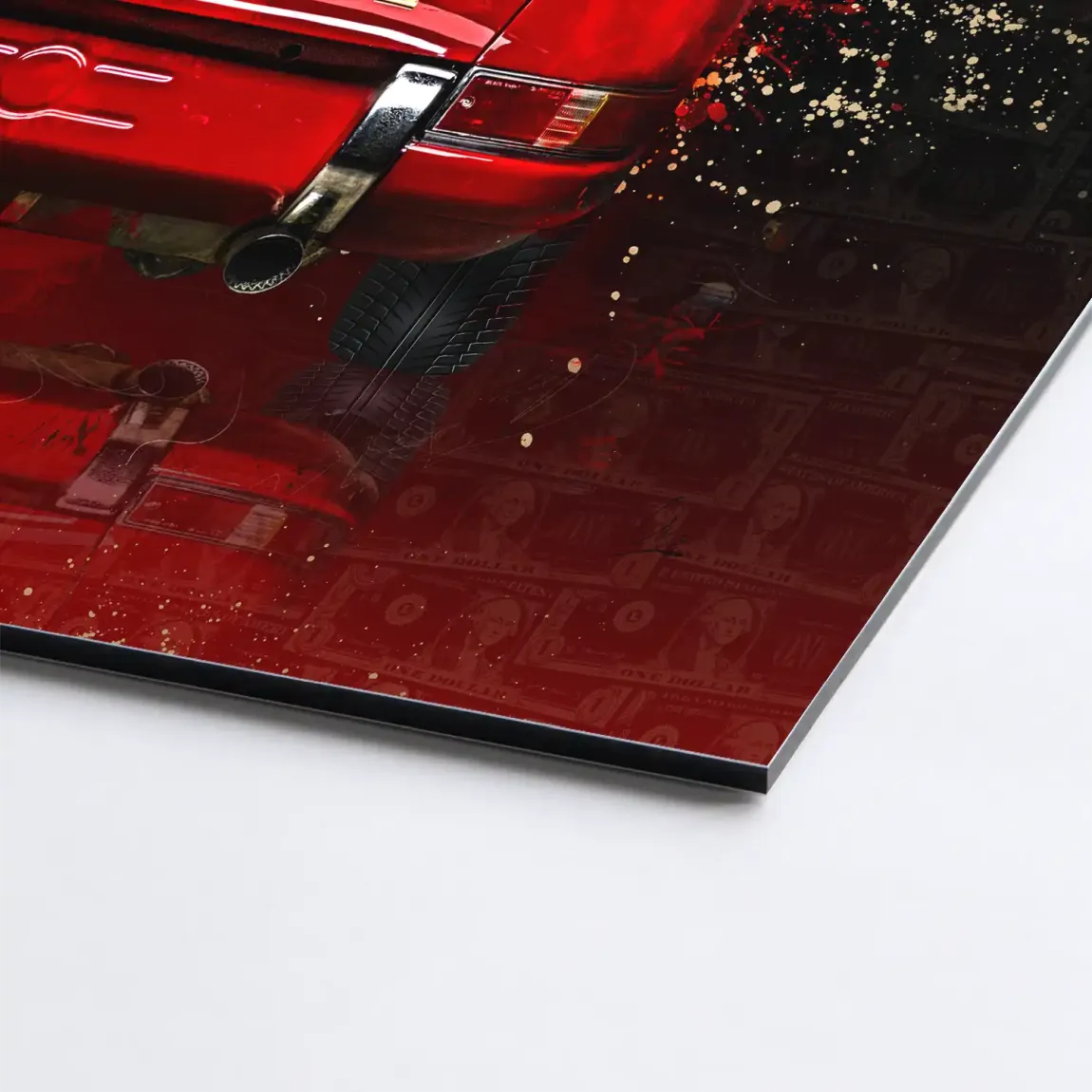 Red Elegance Porsche 911 AluDibond Bild - INGALERIE | Dein Onlineshop für moderne Wandbilder