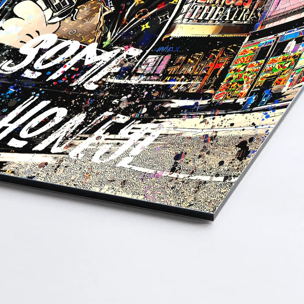 Micky & Minnie Gangster Goes Shopping AluDibond Bild INGALERIE