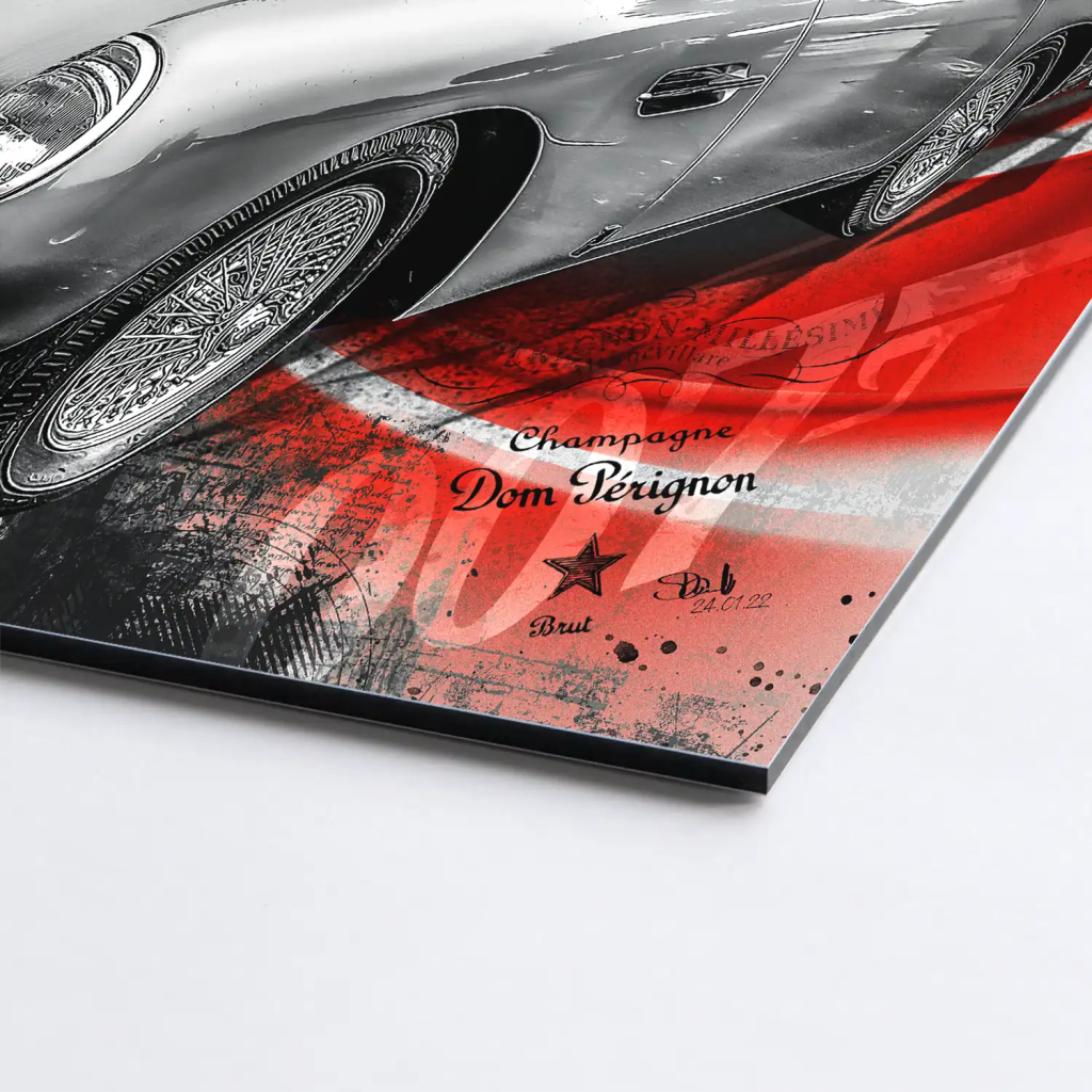 James Bond Martini Art AluDibond Bild INGALERIE