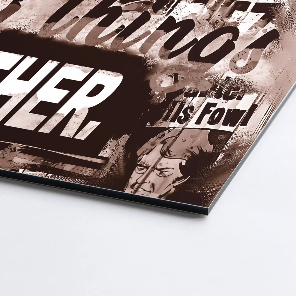 Micky & Minnie Gangster Retro Style AluDibond Bild INGALERIE