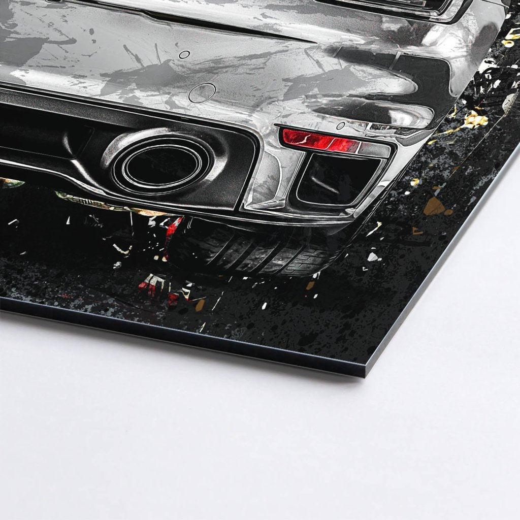 Shadowline Porsche Turbo Alu Dibond Bild INGALERIE