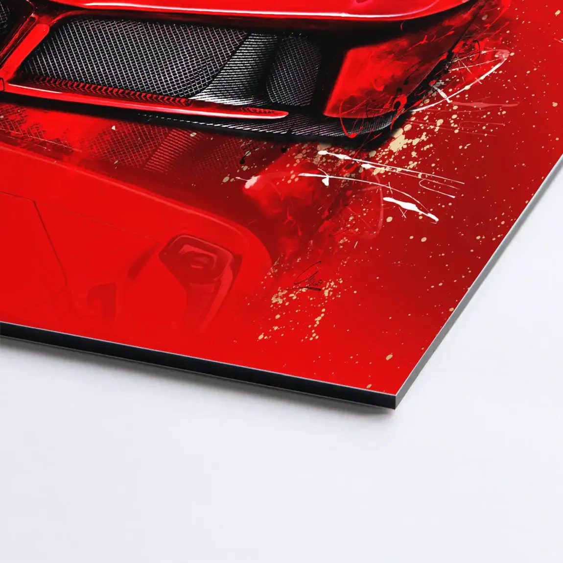 Red Velocity La Ferrari AluDibond Bild