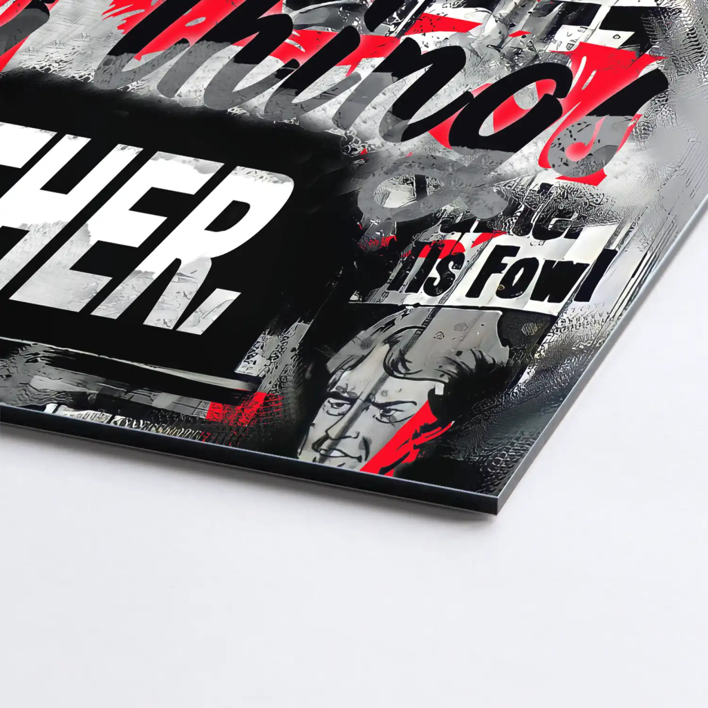 Micky & Minnie Gangster Streetart AluDibond Bild INGALERIE