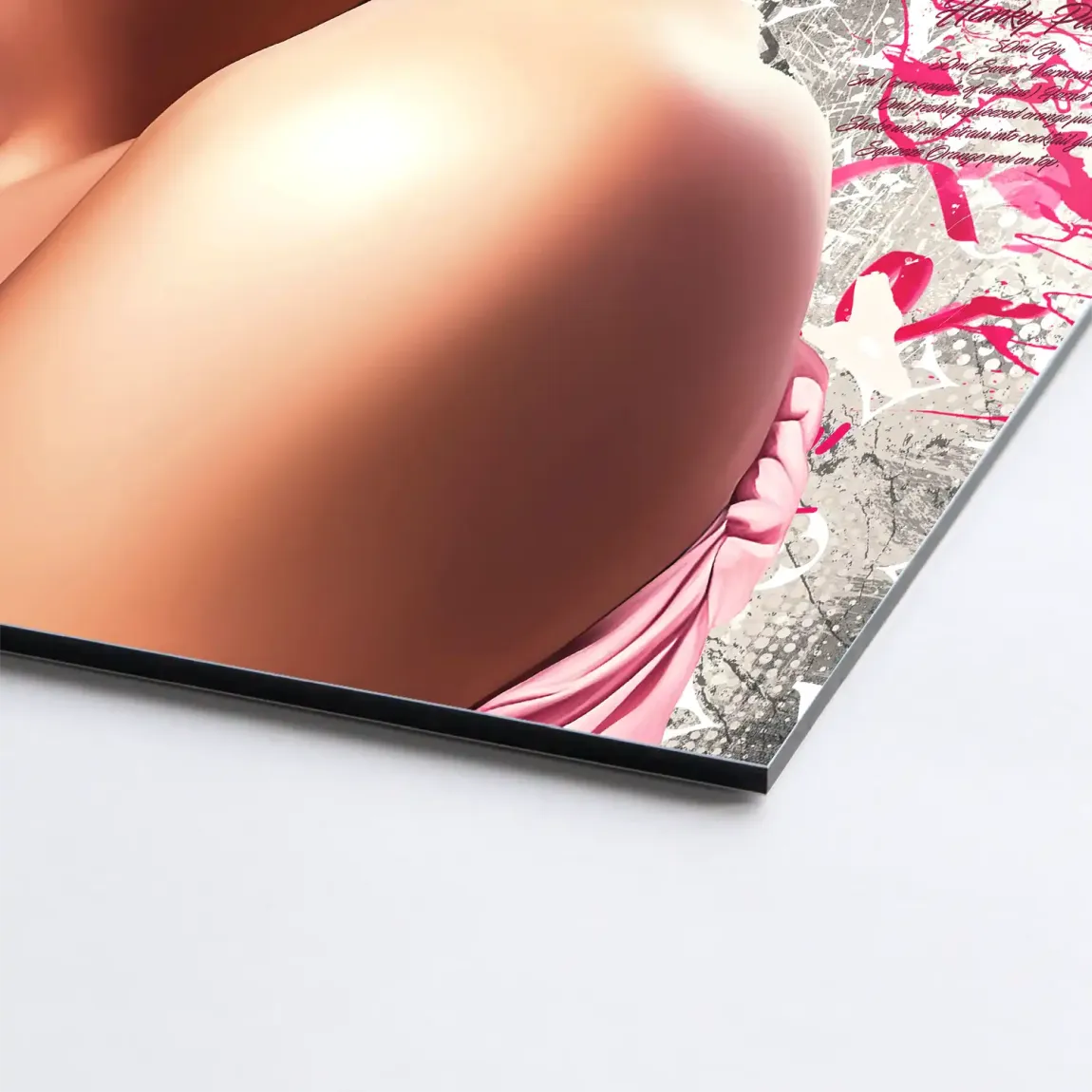 Marilyn Glam in Pink AluDibond Bild INGALERIE
