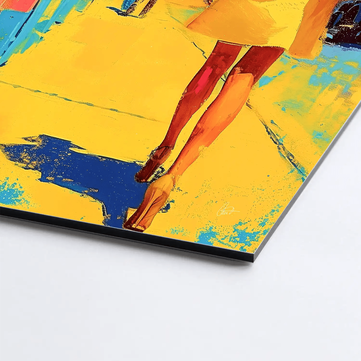 City Walk Pop Art AluDibond Bild INGALERIE