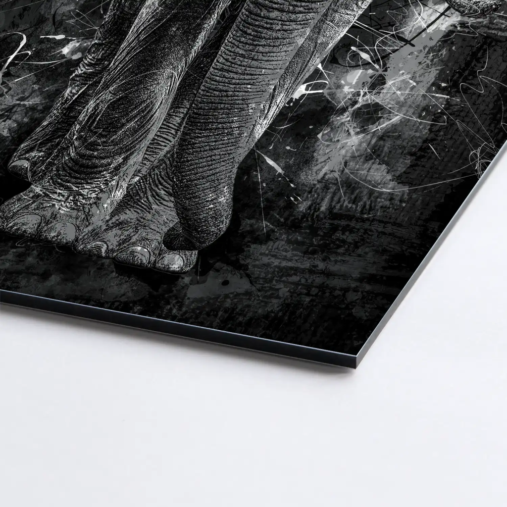 Elefant Abstrakt AluDibond Bild INGALERIE