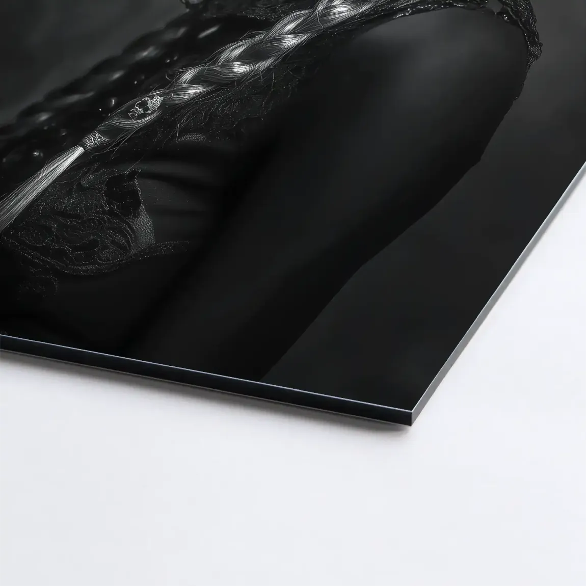 La Catrina Noir – Stil trifft Schattenkunst Bild auf Alu Dibond INGALERIE