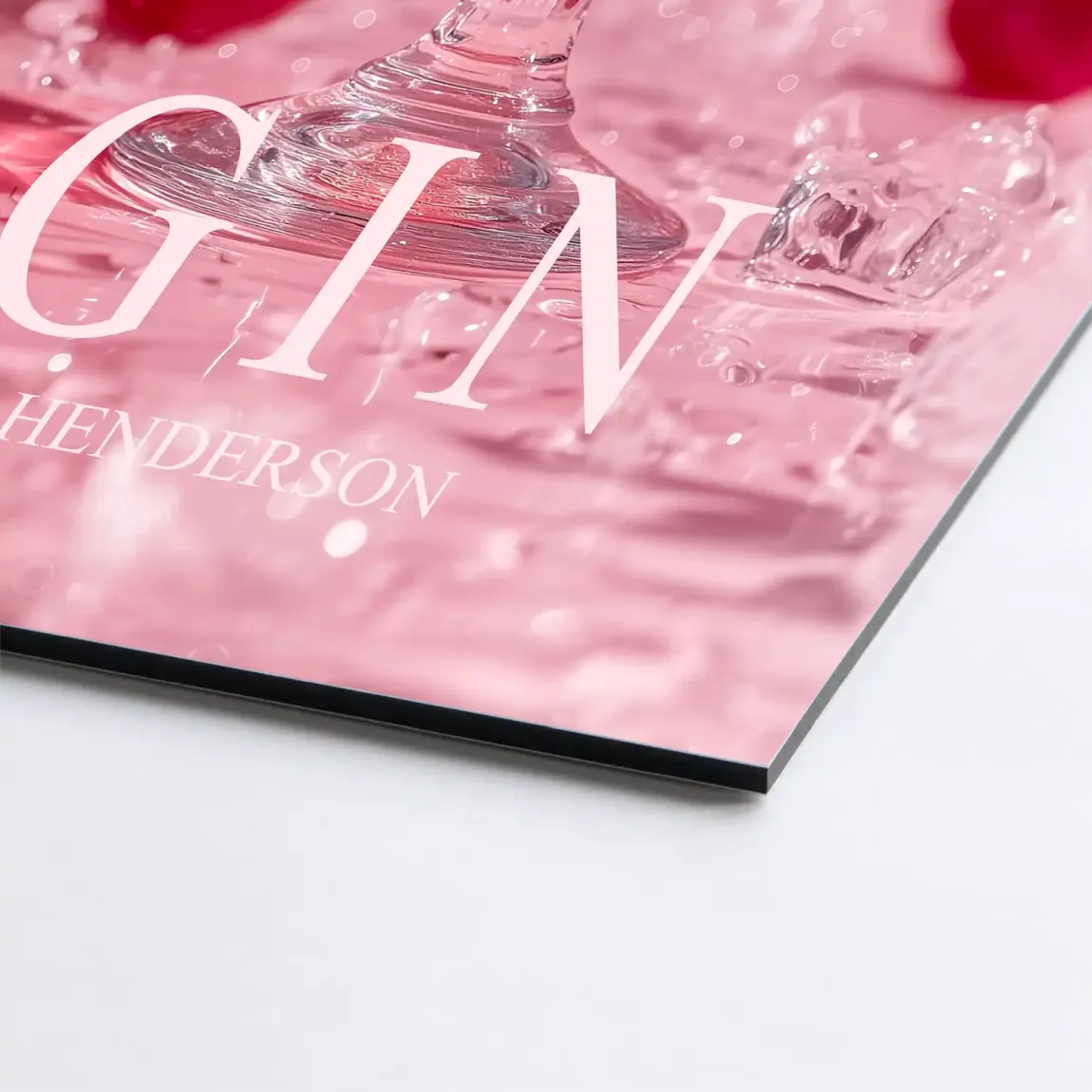Gin Rosé Alu Dibond Bild