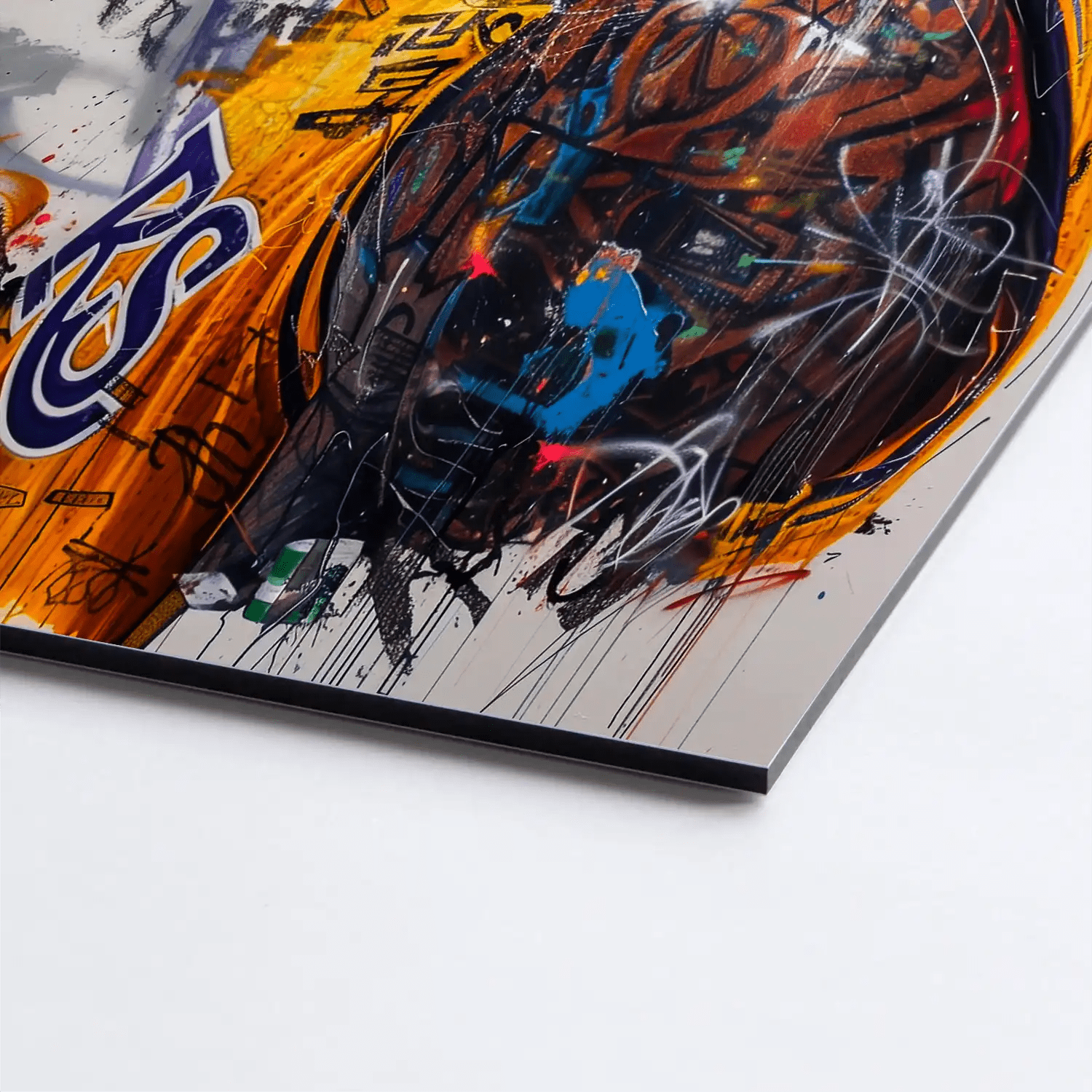 Kobe Basketball Graffiti AluDibond Bild INGALERIE