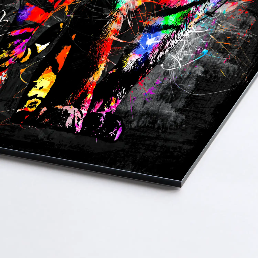 Tiger Abstrakt Color AluDibond Bild INGALERIE