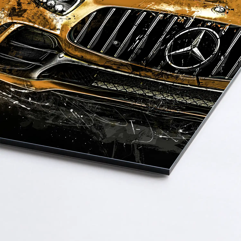 Mercedes AMG GT Modern Art AluDibond Bild INGALERIE