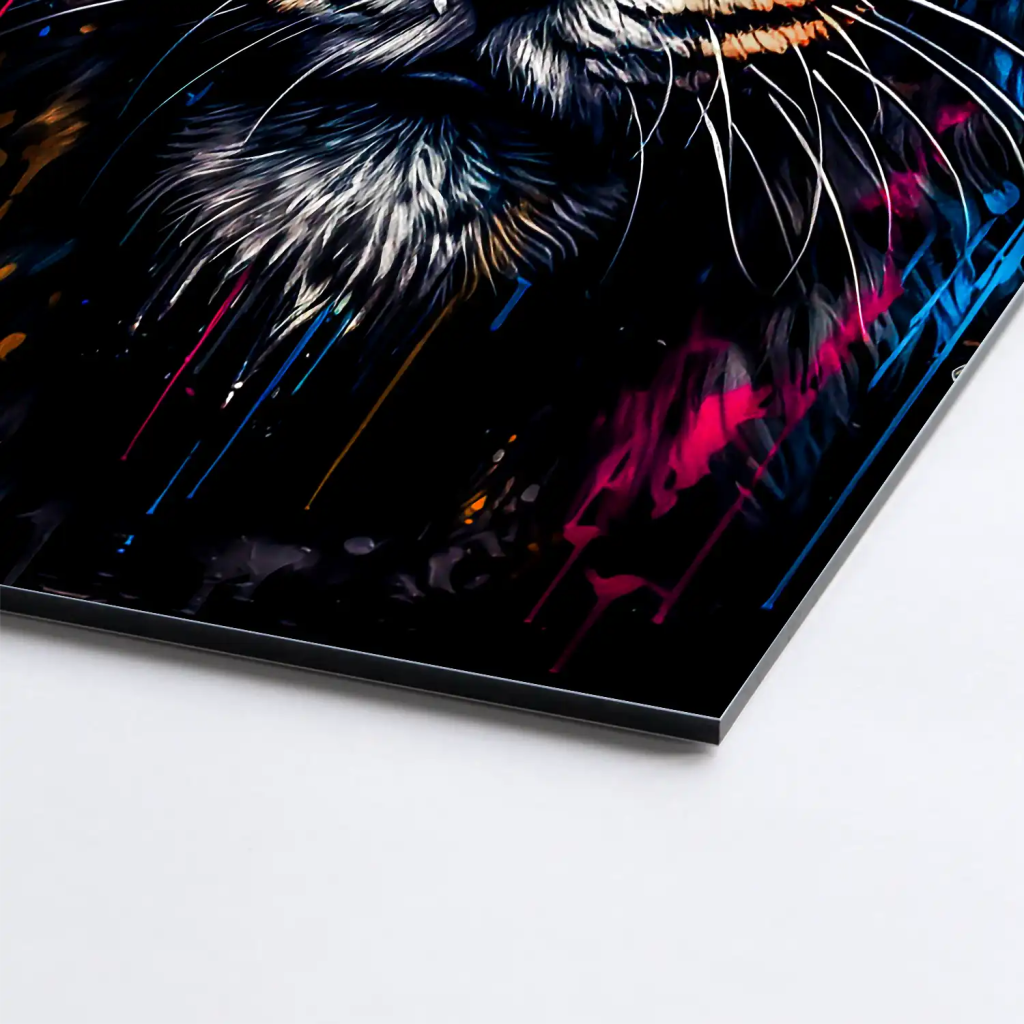 Tiger Abstrakt Style AluDibond Bild INGALERIE