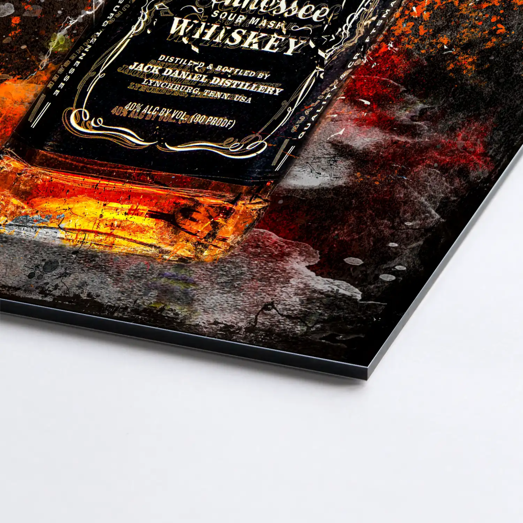 Jack Whisky Vintage Style AluDibond Bild INGALERIE