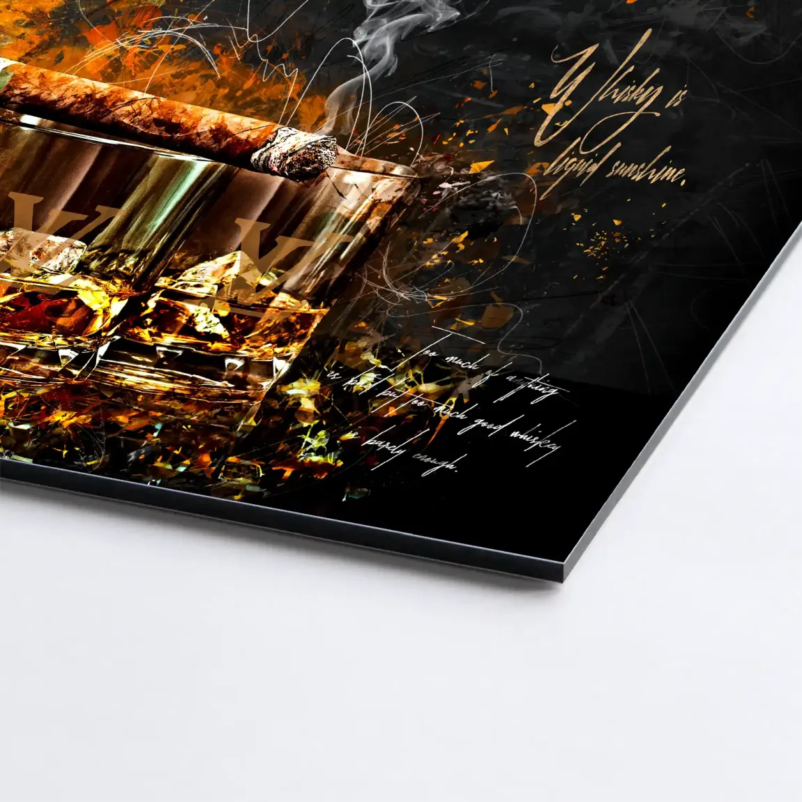 Whisky Lifestyle Art Alu Dibond Bild INGALERIE