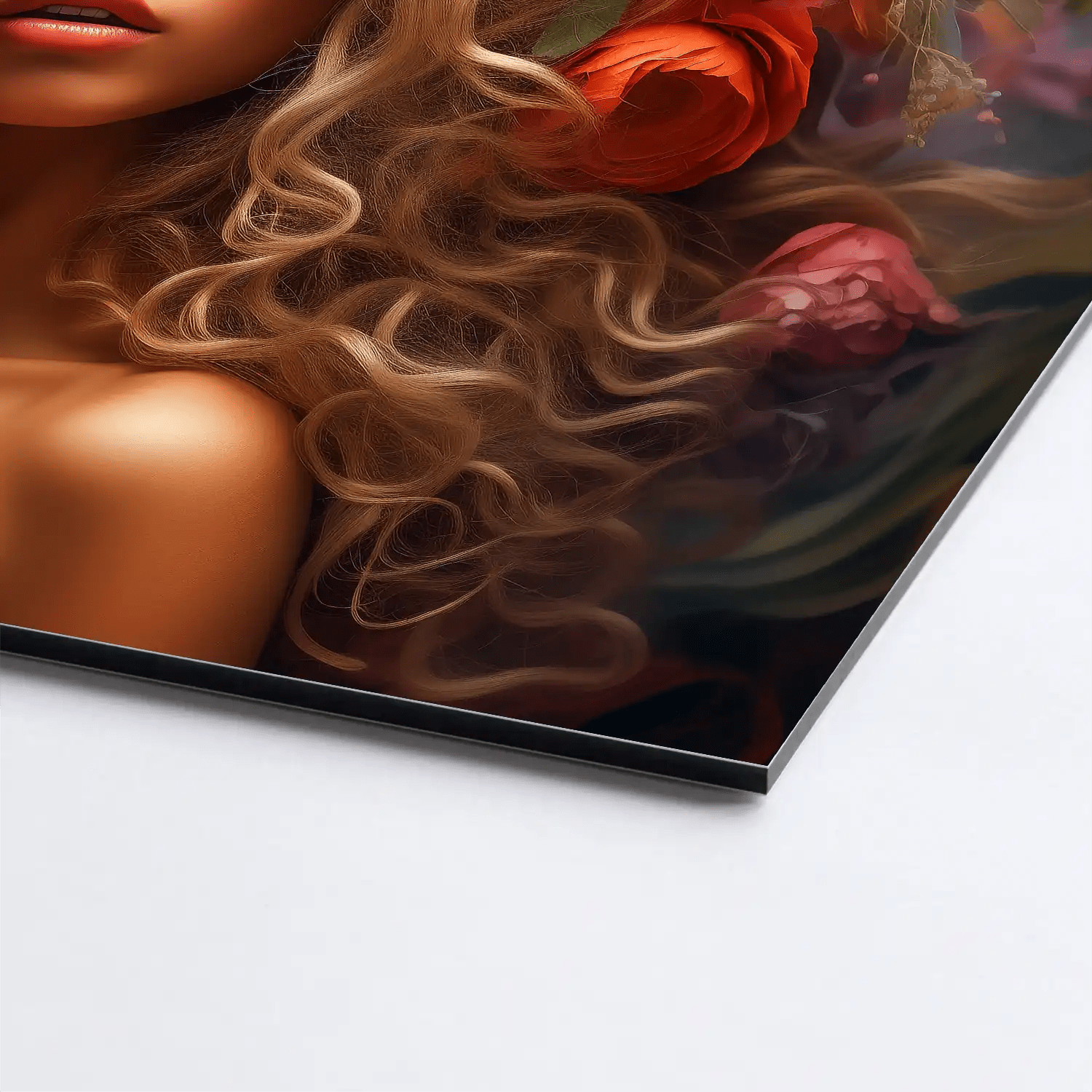 Blumen Mädchen AluDibond Bild INGALERIE