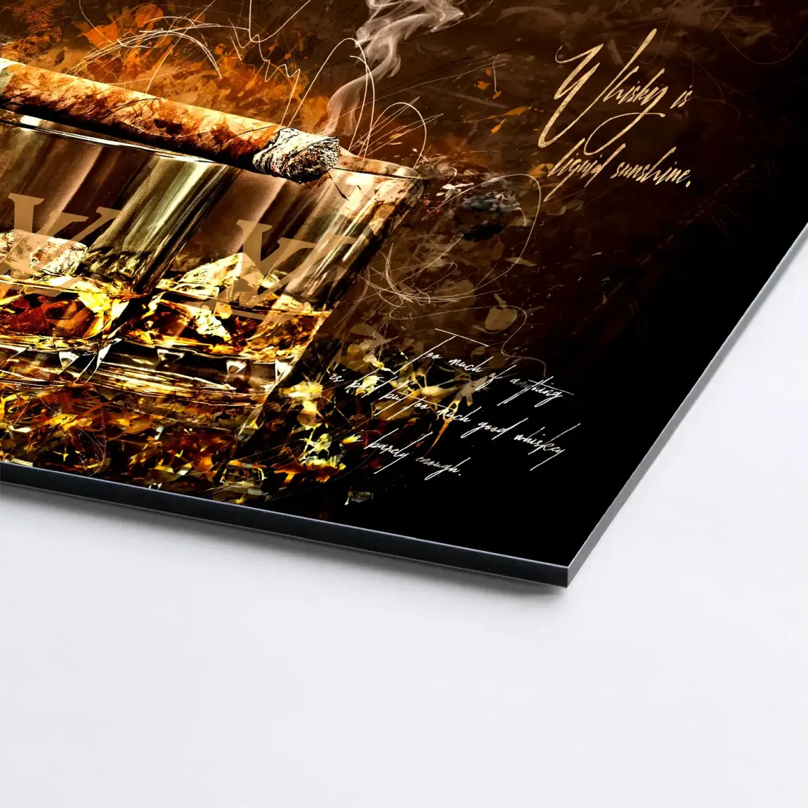 Whisky Lounge Art Alu Dibond Bild INGALERIE