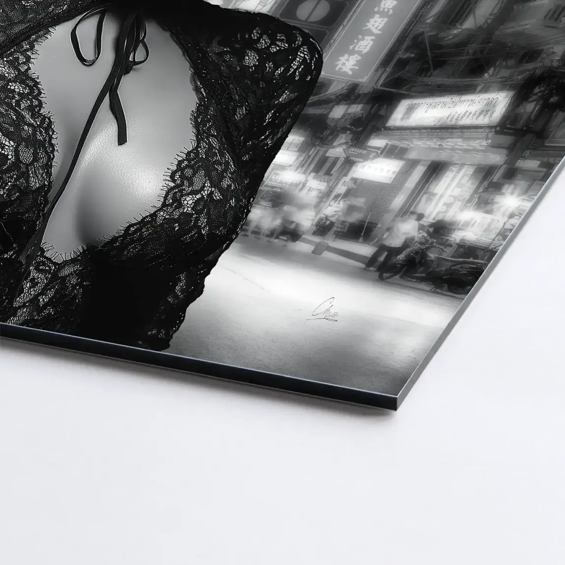 Silent Katana City AluDibond Bild