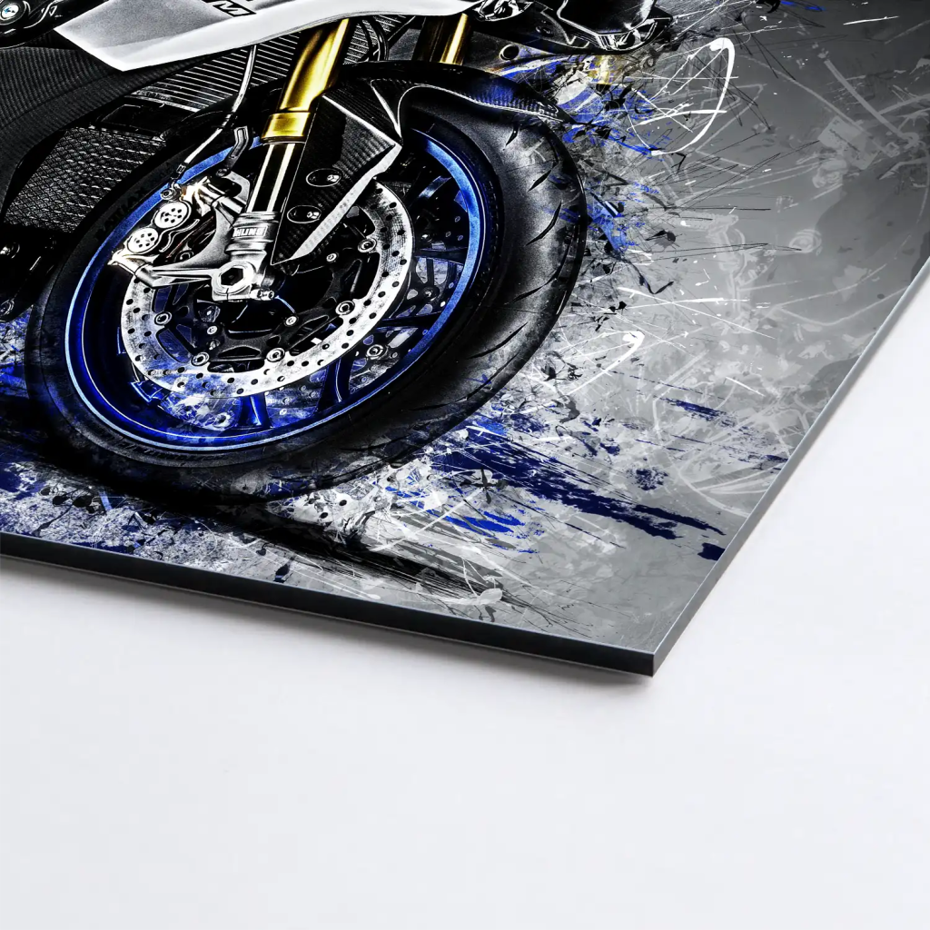 Yamaha R1M Abstrakt AluDibond Bild INGALERIE