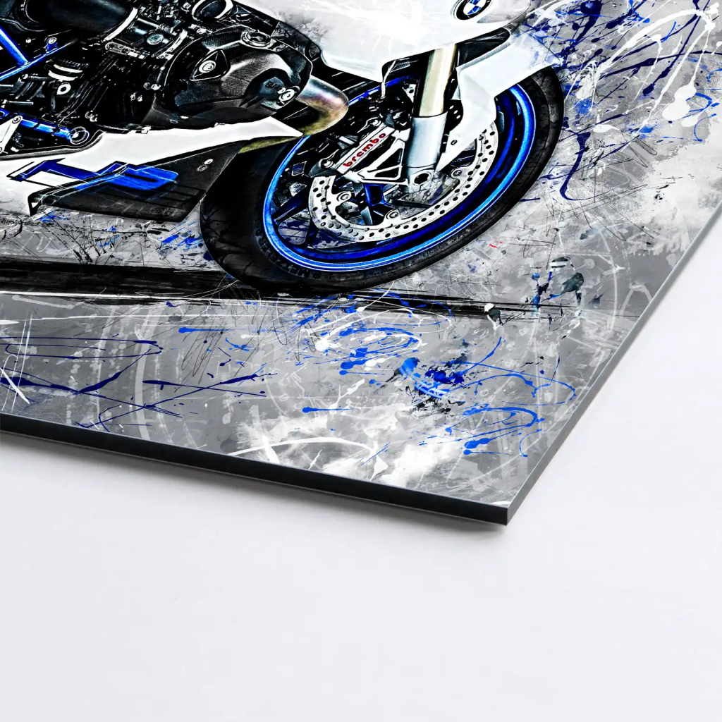 BMW HP2 Abstrakt Art AluDibond Bild INGALERIE