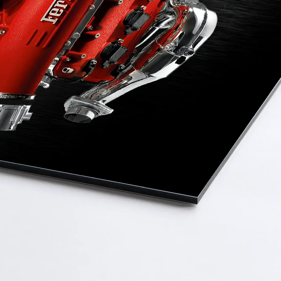 Ferrari V8 Motor AluDibond Bild