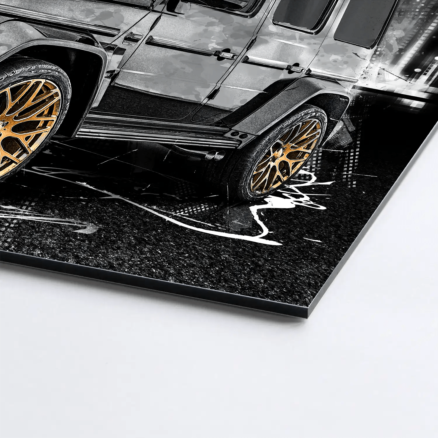 Mercedes G63 Abstrakt Style AluDibond Bild INGALERIE