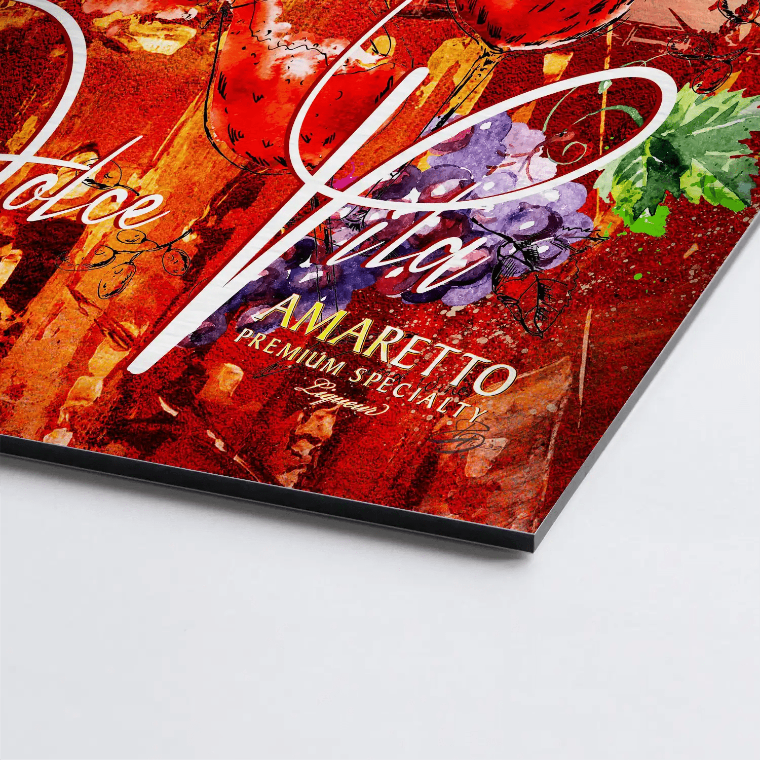 Italien Dolce Vita Pop Art Alu Gebürstet - Alu Dibond Bild Gebürstet