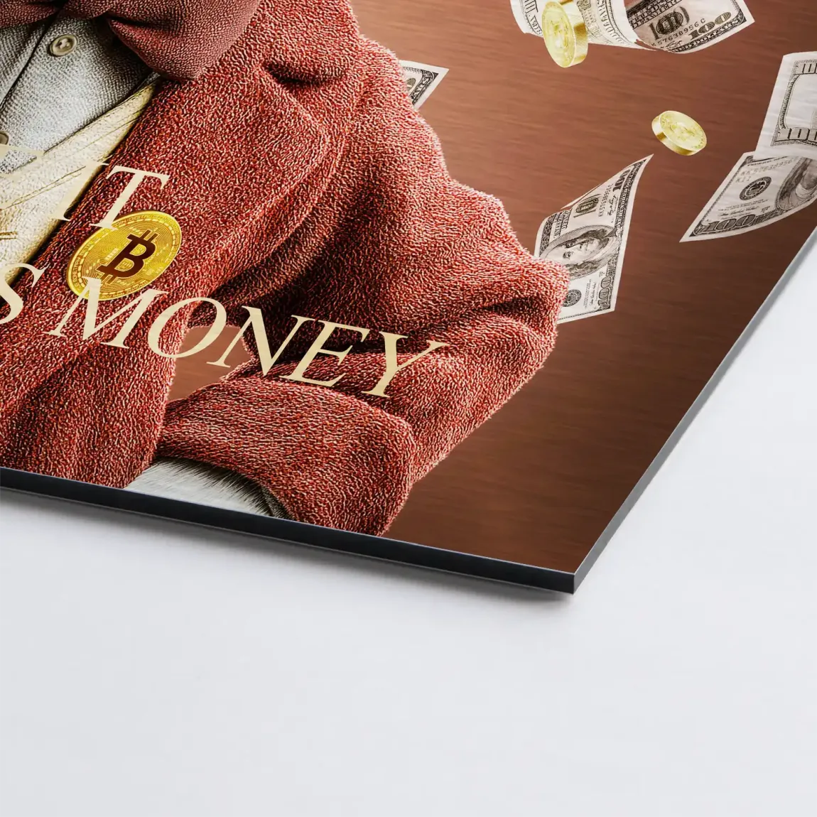 Money Empire Dagobert Duck Alu Gebürstet Bild